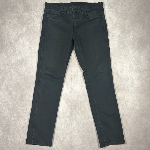 Levi's 511 Jeans Mens 33x32 Slim Straight Black‎ Stretch Denim Mid Rise 5-Pocket - Picture 1 of 6